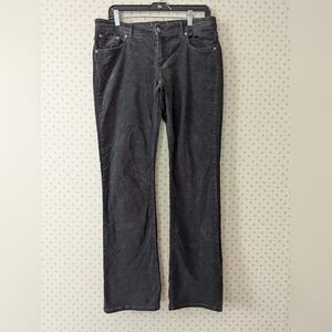 🖤 🩶 Prana Cordoroys 10 Mid Rise Boot Cut Pants Charcoal 2 Pair Cotton